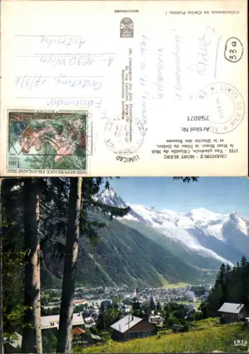 758071 Chamonix-Mont-Blanc Glacier des Bossons Bonneville France 1971