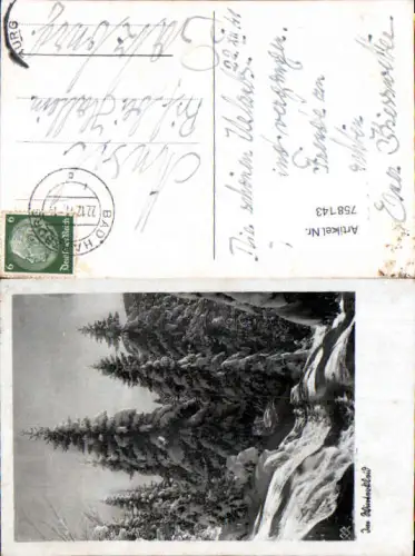 758143 Bad Harzburg Stempel n. Rif Hallein 1941