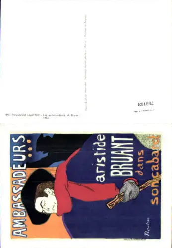758163 Paris Les ambassadeurs Toulouse-Lautrec Dept. Paris France 1892