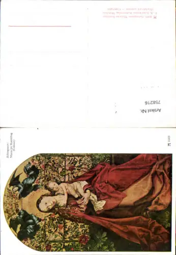 758216 Künstler AK Schongauer Maria im Rosenhag Ackermann