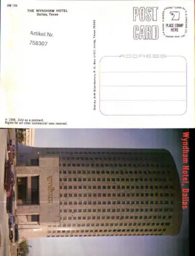 758307 Dallas The Wyndham Hotel Dallas County USA 1984