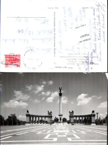758357 Budapest Hősök tere Budapest Hungary 1972