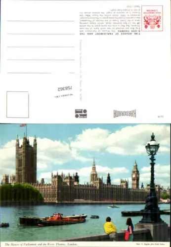 758362 London The Houses of Parliament and the River Thames City of Westminster United Kingdom