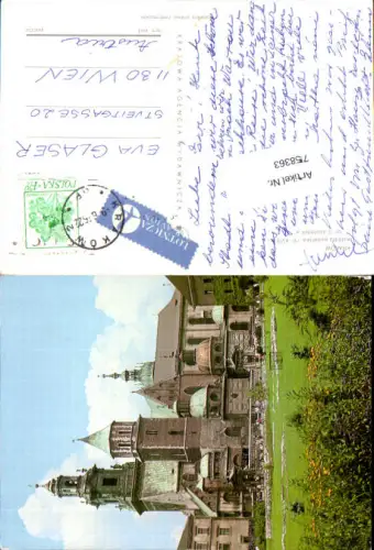 758363 Krakow Katedra wawelska Powiat Kraków Poland 1972