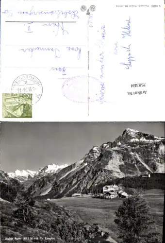 758384 Maloja-Kulm mit Piz Longhin Region Maloja Graubünden Switzerland 1956