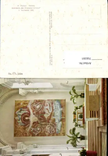 758391 Passau St. Nikola Altarwand der thronende Christus Passau 1965