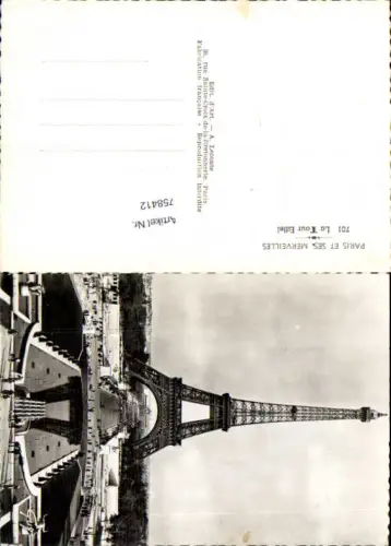 758412 Paris La Tour Eiffel Département Paris France Eiffelturm