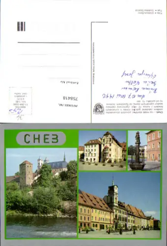 758418 Cheb Okres Cheb Czech Republic 1992