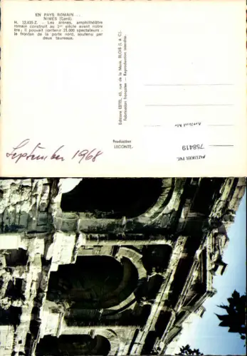 758419 Nîmes Les arènes Dept. Gard France 1968