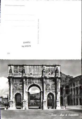 758443 Roma Arco di Costantino Metropolitan City of Rome Italy