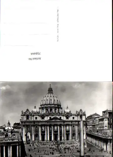 758444 Rom Petersdom Metropolitanstadt Rom Italy