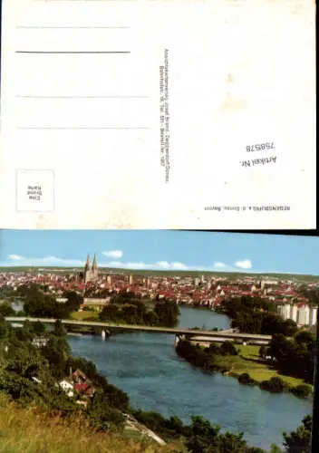 758578 Regensburg an der Donau Bez. Oberpfalz