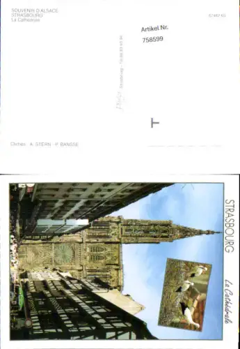 758599 Strasbourg La Cathédrale Bas-Rhin Alsace France