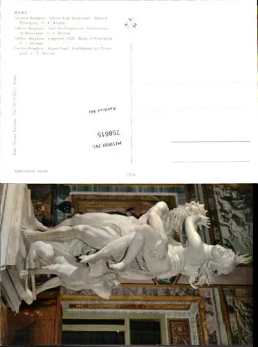 758615 Rom Galleria Borghese Raub der Proserpina Metropolitanstadt Rom Italy