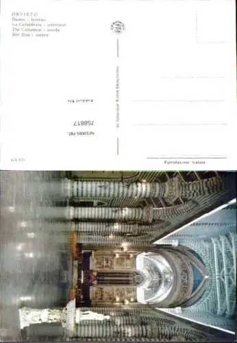 758617 Orvieto Duomo Interno Provinz Terni Italy