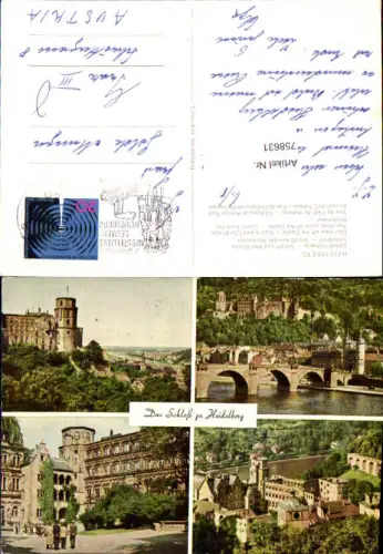 758631 Heidelberg Schloß und Alte Brücke SK Heidelberg
