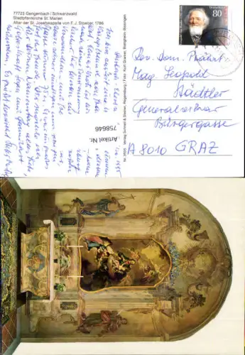 758646 Gengenbach Stadtpfarrkirche St. Marien LK Ortenaukreis 1995