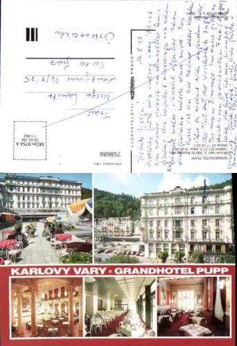758686 Karlovy Vary Grandhotel Pupp Okres Karlsbad Czech Republic 1972