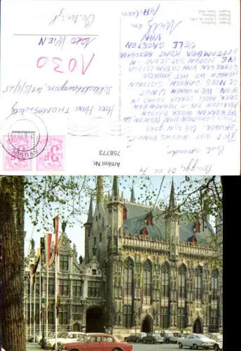 758773 Brugge Stadhuis West-Vlaanderen Belgium 1975
