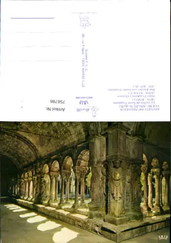 758786 Arles Le cloître de Saint-Trophime Dép. Bouches-du-Rhône France