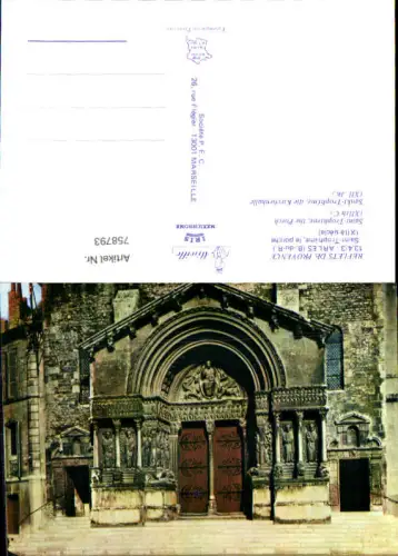 758793 Arles Saint-Trophime Département Bouches-du-Rhône France