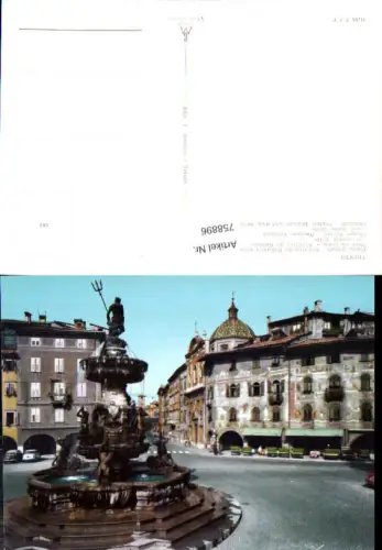 758896 Trento Neptunbrunnen Prov. Trento Italy