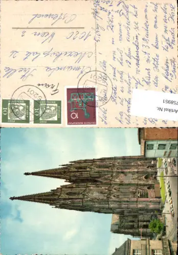 758951 Köln Kölner Dom Köln Germany 1961