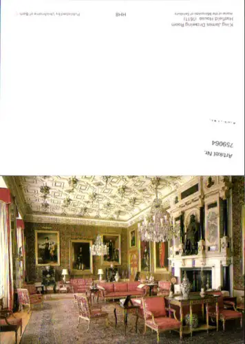 759064 Hatfield King James Drawing Room, Hatfield House Hertfordshire England