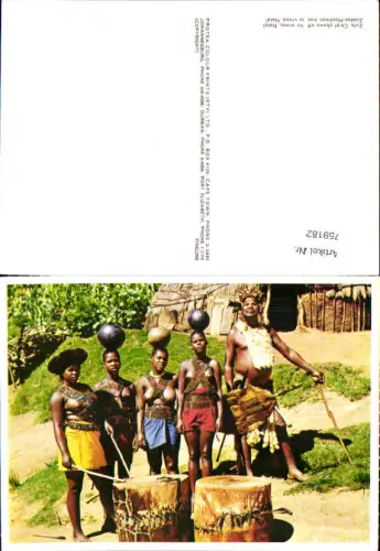759182 Natal, Zulu Chief shows off his wives Nude Natal South Africa