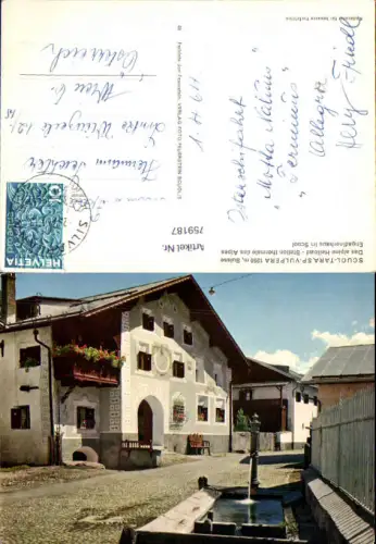 759187 Scuol-Tarasp-Vulpera Engadinerhaus Scuol Engiadina Bassa/Val Müstair Switzerland 1964