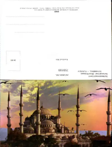 759199 Istanbul Sultanahmed Camii (Blue Mosque) Fatih Turkey