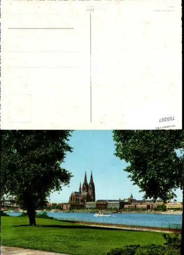 759207 Köln Kölner Dom am Rhein Köln