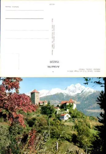 759220 Meran Schloss Tirol Burggrafenamt Italy Tirolo