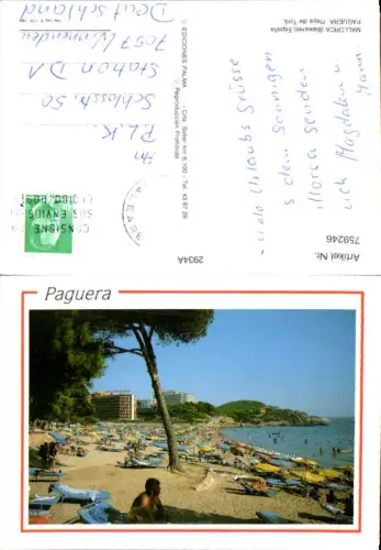 759246 Paguera Playa de Torà Mallorca Spain 1982