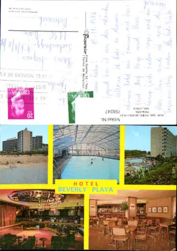 759247 Paguera Hotel Beverly Playa Calvià Spain 1982