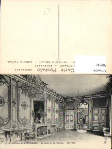 759312 Versailles Palais de Versailles, Le salon de la Pendule Arr. Versailles France