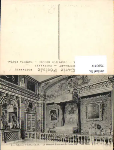 759313 Versailles, Palais de Versailles, La chambre à coucher de Louis XIV Département Yvelines France