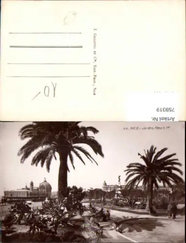 759319 Nice Jardins Albert 1er Dép. Alpes-Maritimes France
