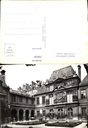 759330 Paris Musée Carnavalet Pavillon des drapiers 3. Arrondissement France 1961