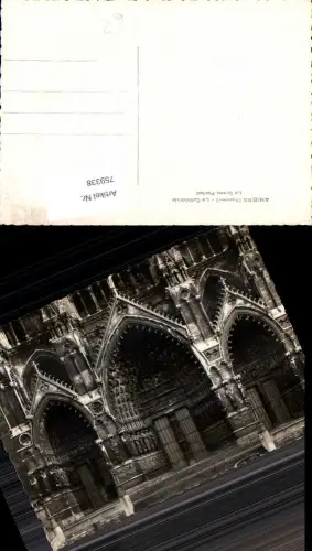 759338 Amiens La Cathédrale Le Grand Portail Département Somme France