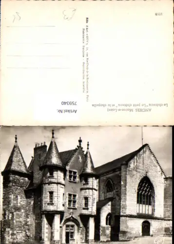 759340 Angers, Le château 'Le petit château' et la chapelle Département Maine-et-Loire France