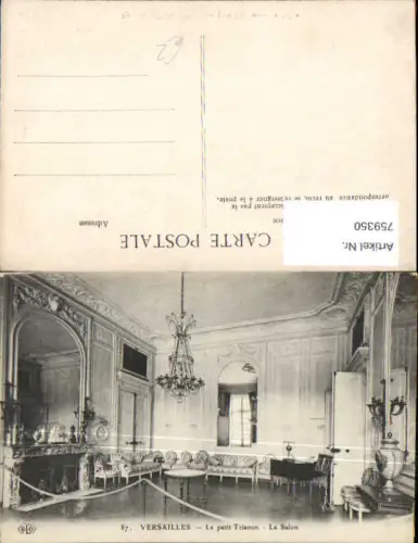759350 Versailles Le petit Trianon Le Salon Dép. Yvelines France