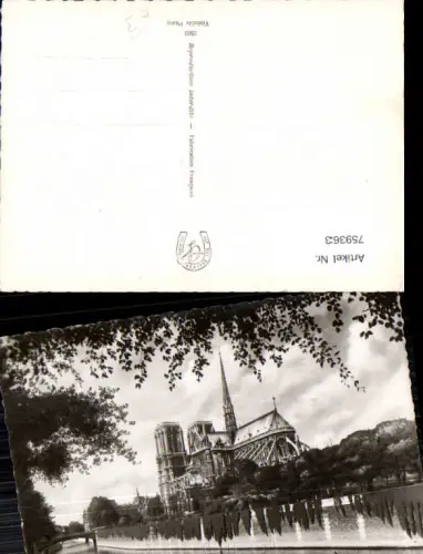 759363 Paris Cathédrale Notre-Dame de Paris Dept. Paris France