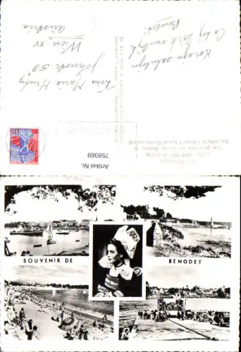 759369 Bénodet Département Finistère France Bretagne 1958