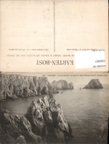 759397 Camaret, Le tas de pois, Le grand et petit Dahouet vus de la salle verte Dép. Finistère France