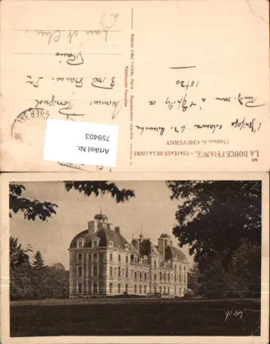 759403 Cheverny Château de Cheverny Dép. Loir-et-Cher France 1930