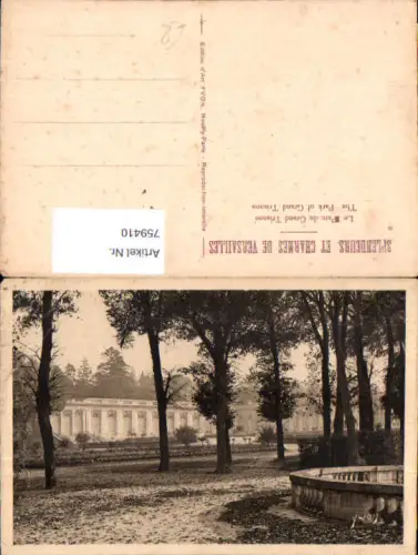 759410 Versailles Le Parc du Grand Trianon Dép. Yvelines France