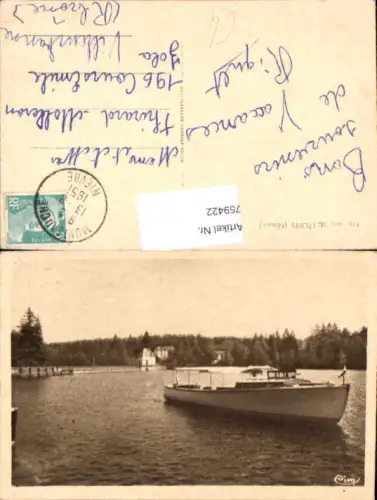 759422 Lac des Settons Nièvre France 1951
