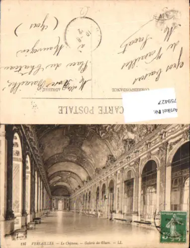 759427 Versailles Le Château - Galerie des Glaces Arrondissement Versailles France 1912