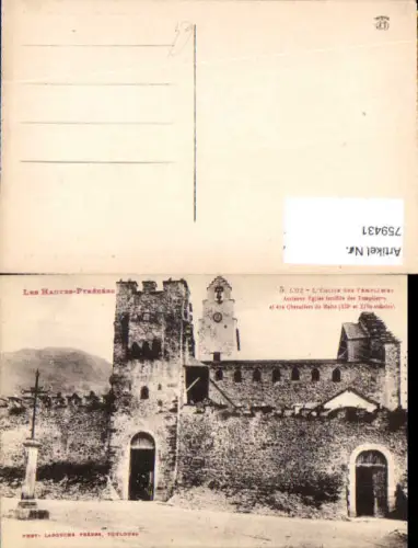 759431 Luz-Saint-Sauveur Eglise des Templiers Hautes-Pyrénées France